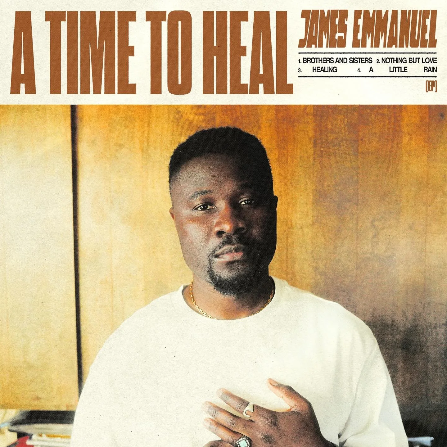 The debut EP &ldquo;A Time To Heal&rdquo; from James Emmanuel is out now. 

Massively proud of his journey so far. Busking in Edinburgh &gt; Recording in Joshua Tree &gt; The Royal Albert Hall. 

Just the beginning for this wonderful man! 

&ldquo;Cr