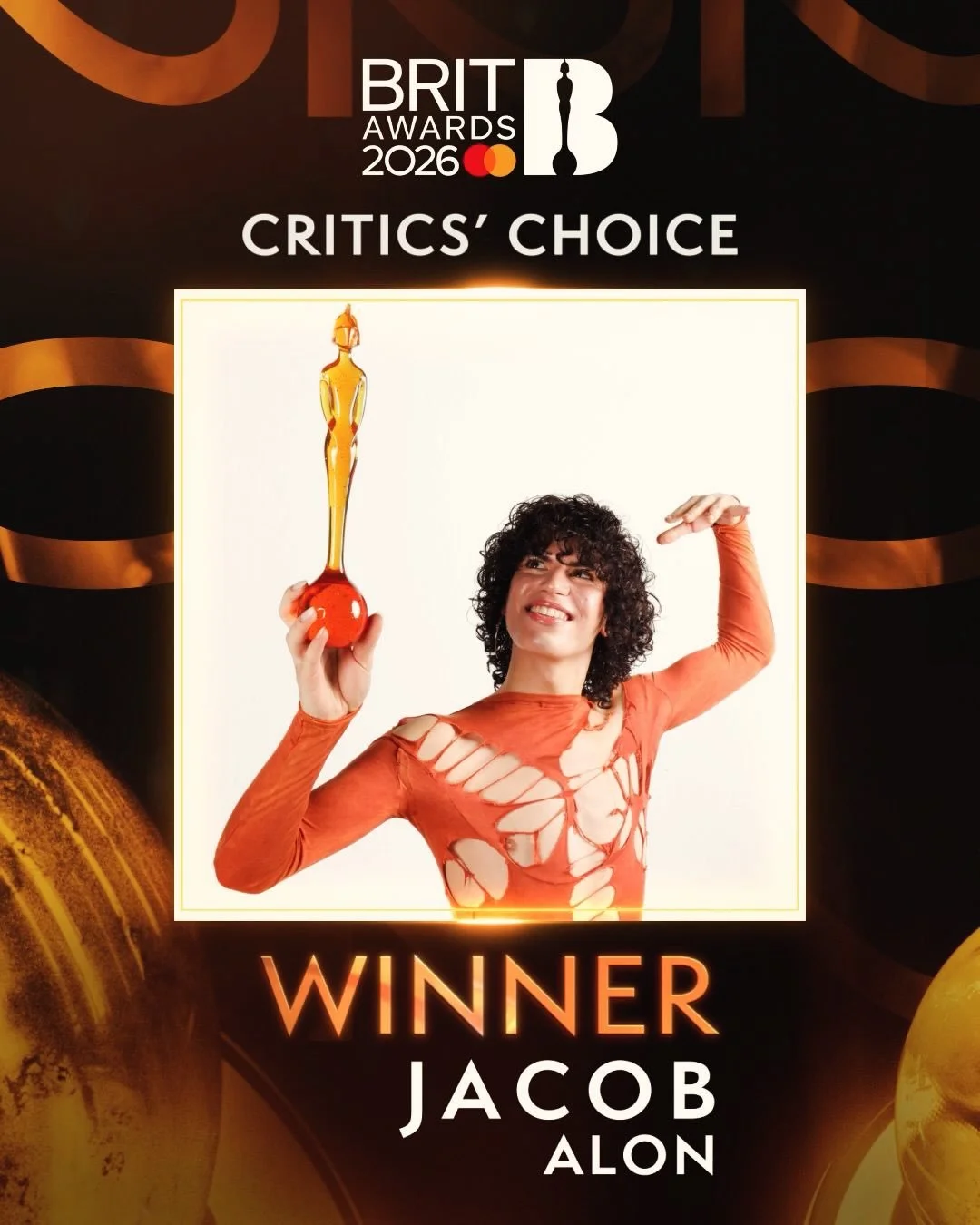 I&rsquo;m so proud I&rsquo;m still buzzing.

Cob winning the BRIT feels incredibly special. They pour so much of themselves into everything they do, and working alongside them has taught me more than I ever expected. Watching them grow and trust them