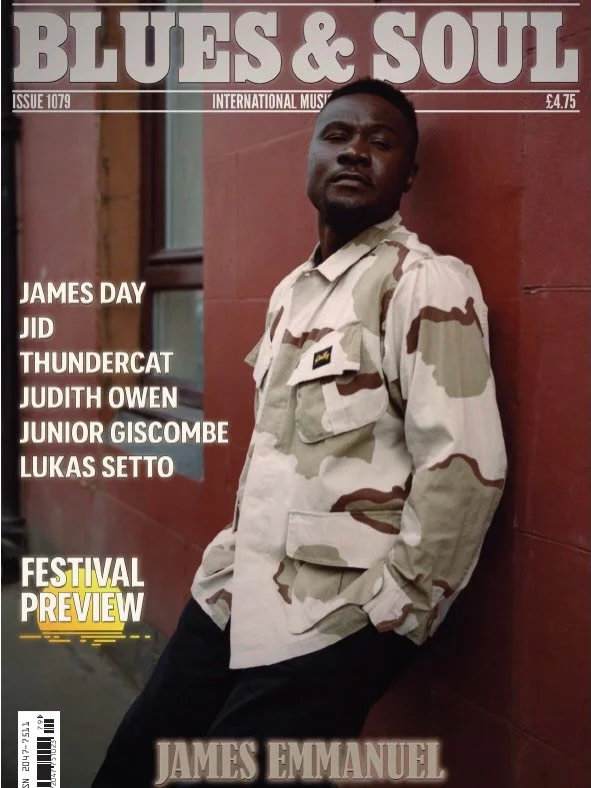 James Emmanuel is cover star of Blues &amp; Soul Magazine 🔥

Digital copy out now and physical next week. Go picks yours up!

Big announcement coming from James tomorrow&hellip;

🔈
@jamesemmanuelofficial