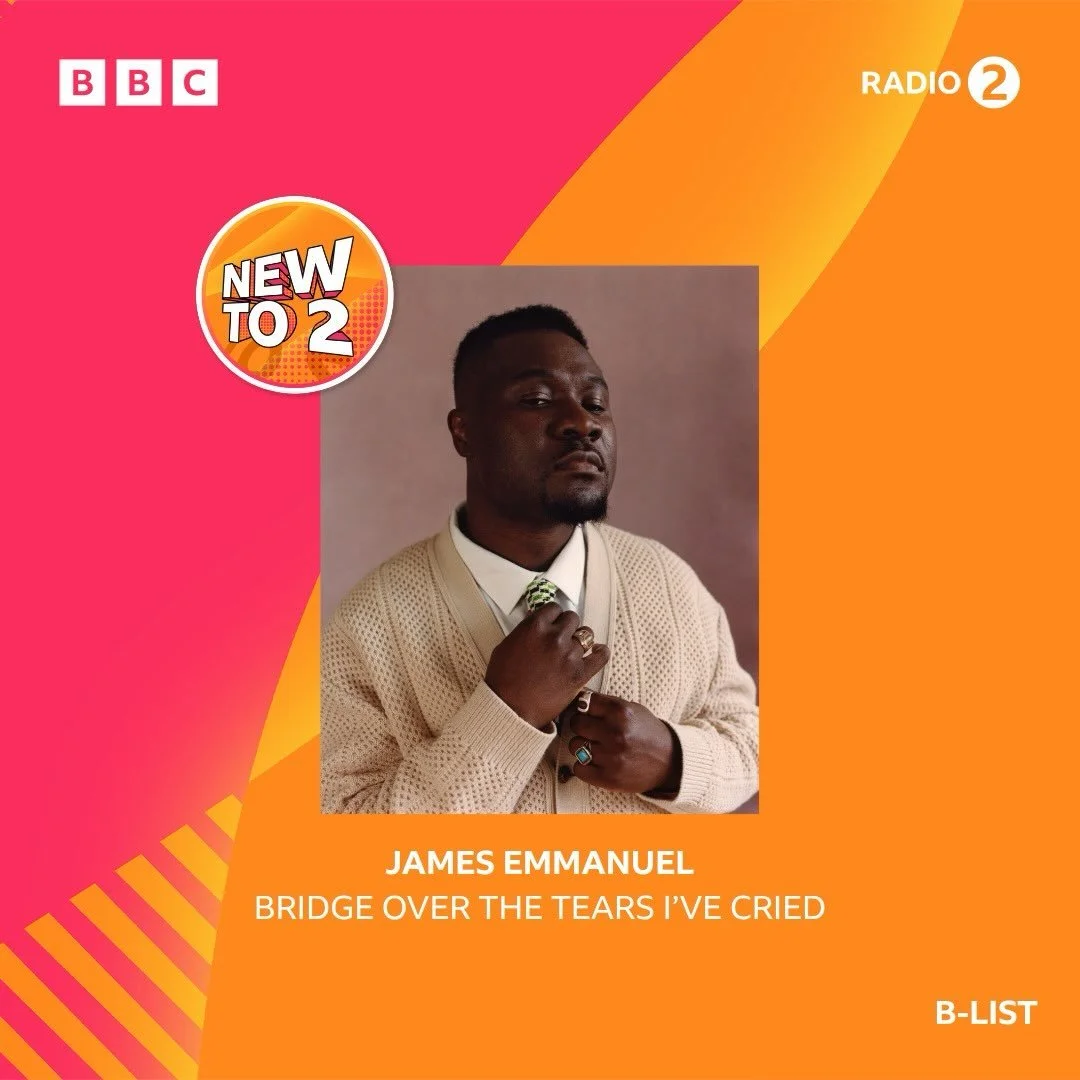 Get in James! 🌹

Bridge Over The Tears I&rsquo;ve Cried by James Emmanuel has been added to the playlist on BBC Radio 2!

Massive congrats to you chief, only way to celebrate is a couple of shows, starting at Dreamland with Nile Rodgers tomorrow nig