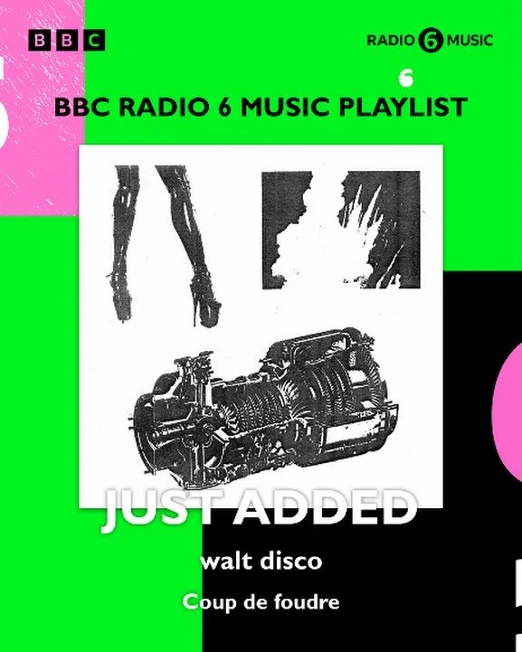 HUGE moment for Walt Disco who have been added to BBC 6Music playlist.

First radio playlist for the band - get in!!! 💪

🔈
@waltdisco 
@bbc6music 
@eminorthrecords