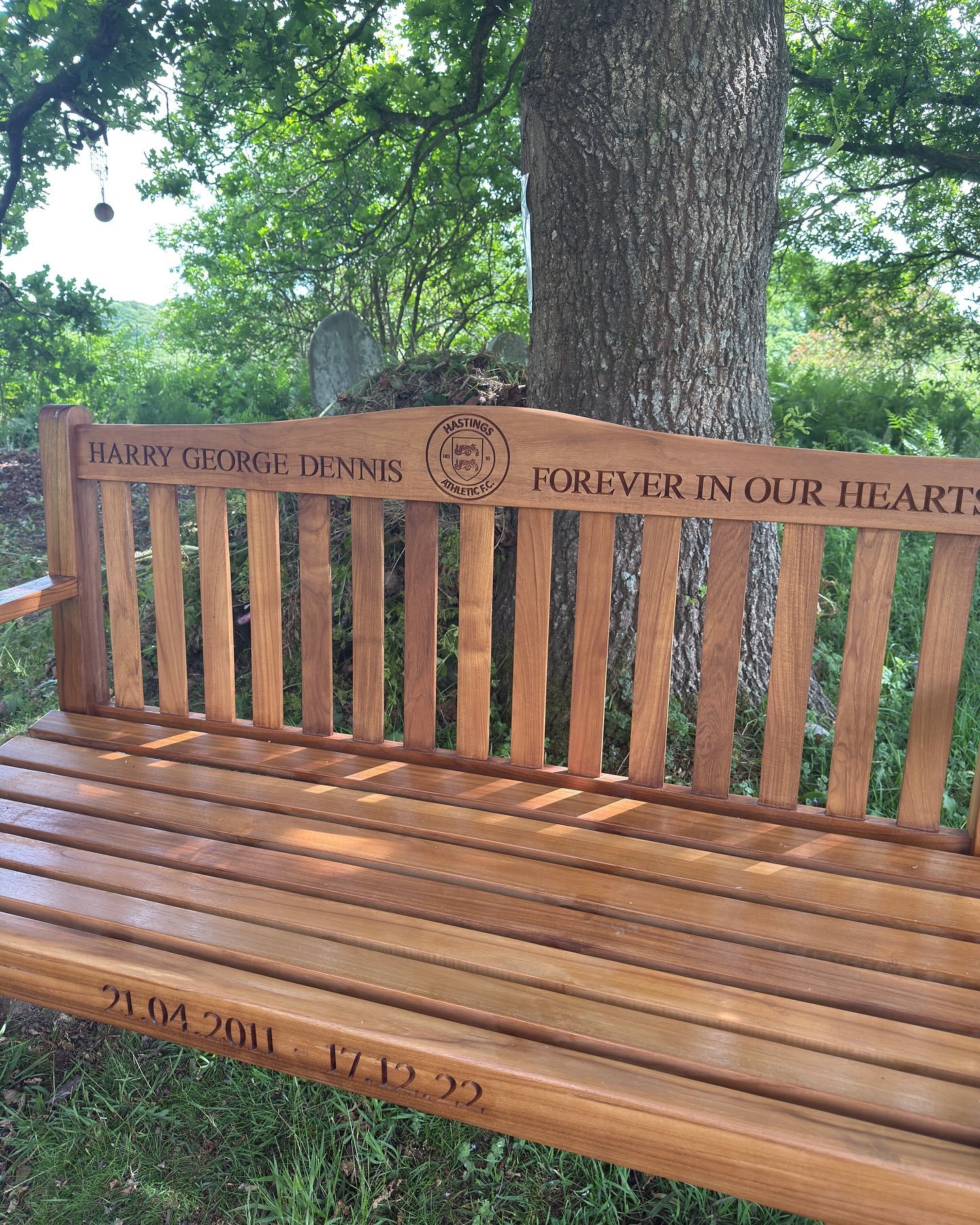 Our own memories maintained this weekend. Finally got Harry&rsquo;s bench fitted in place 🥰.
Love you mate x x