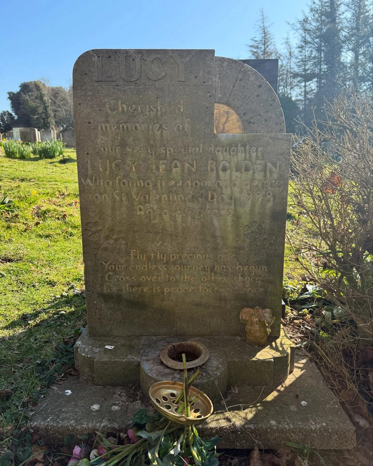 A recent one in Rye. Lucy&rsquo;s dad contacted me as his dad has recently passed and was due to be interned next to his granddaughter and wanted the grave restored before his dad&rsquo;s burial at short notice. Always a pleasure to help get graves d