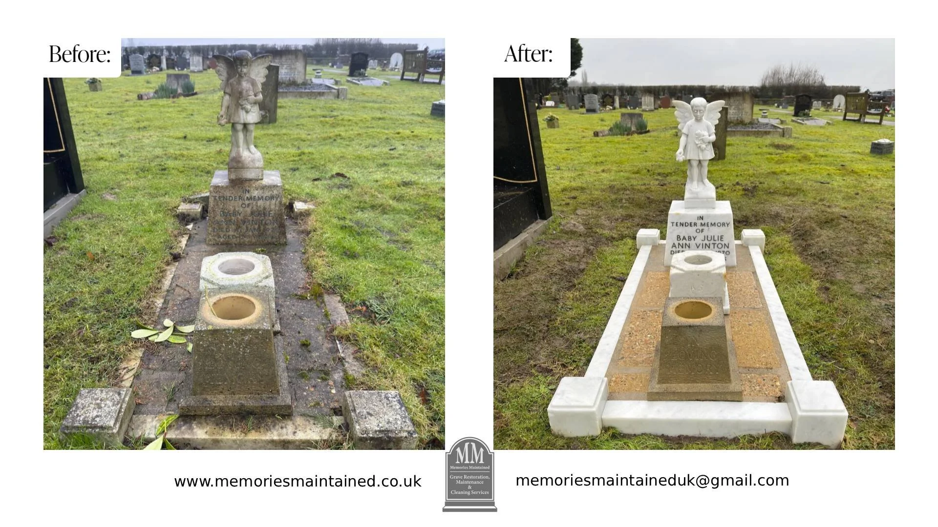 Grave Restoration based in East Sussex. Covering Hastings, Bexhill, Eastbourne and further afield.