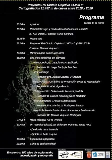 Culxeo participa en el encuentro “150 años de exploración, investigación y topografía” sobre la Cueva do Rei Cintolo