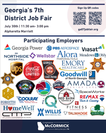 Congressman Rich McCormick's Georgia 7th District Job Fair
