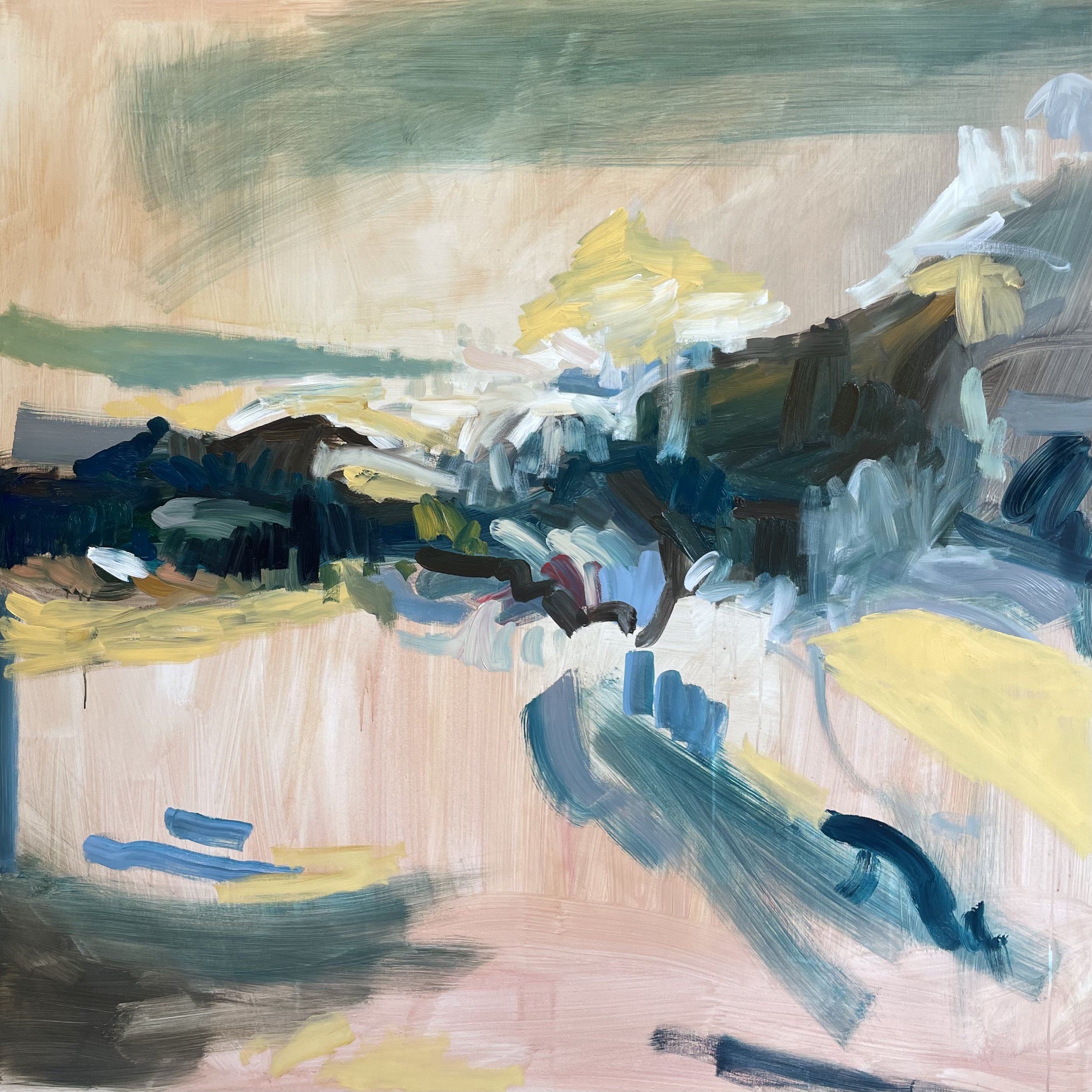 Tisvildeleje At Dusk - Acrylic on Canvas - 200 x 200cm (8 1/8 x 5 3/4 in.) - 2025