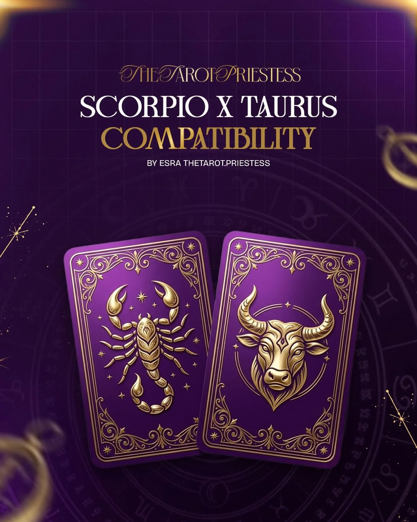 Scorpio ✧ Taurus ~ the power couple with impeccable taste.
They don&rsquo;t just walk into a room, they shift the energy. You feel it instantly: magnetic, electric, undeniable.

Scorpio&rsquo;s deep, watery intensity meets Taurus&rsquo; grounded stre