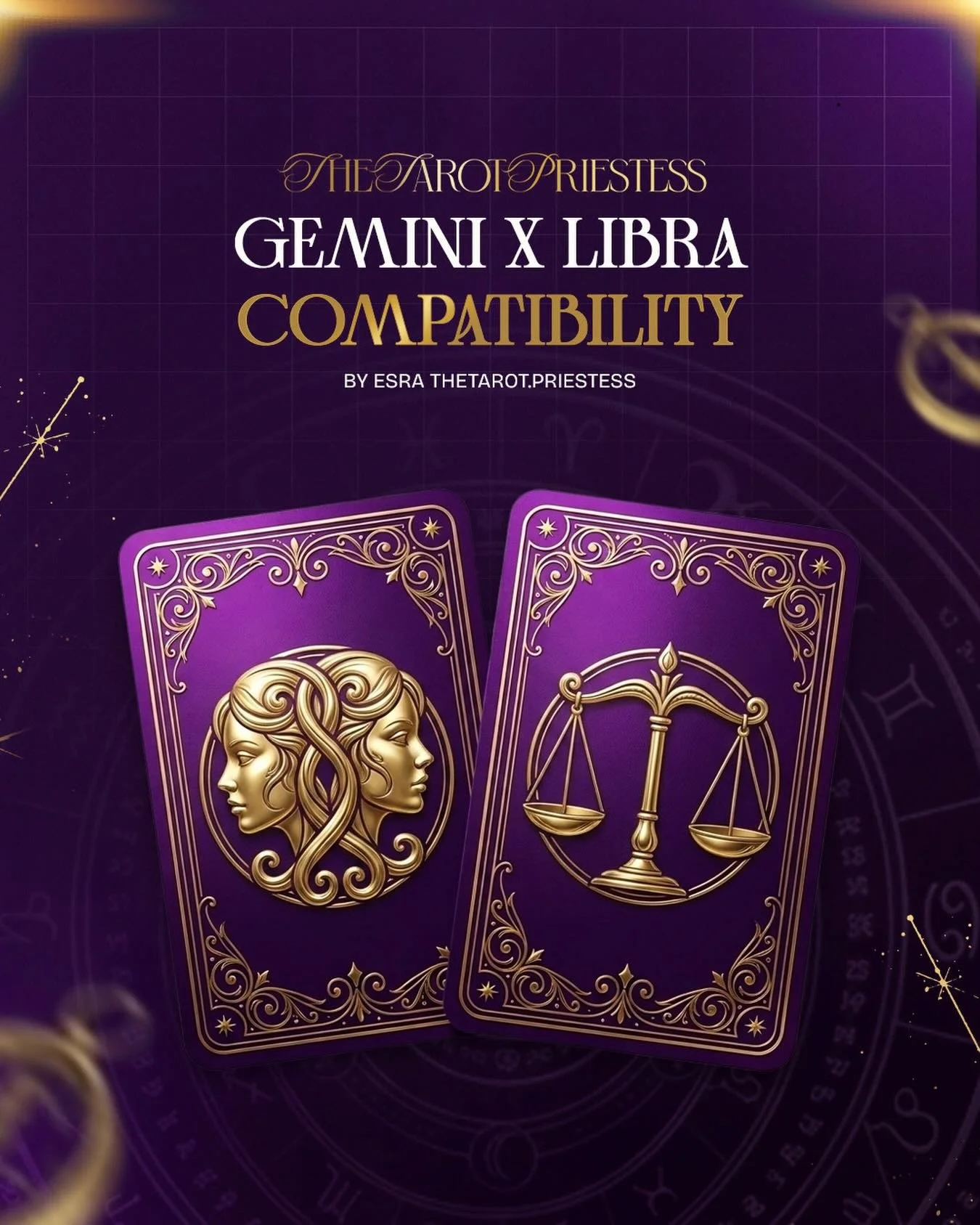 Gemini &amp; Libra: The social butterflies of the zodiac. Witty, charming, and effortlessly adaptable, this duo can light up any room and talk their way into every VIP invite. Your connection thrives on conversation, laughter, and shared experiences,