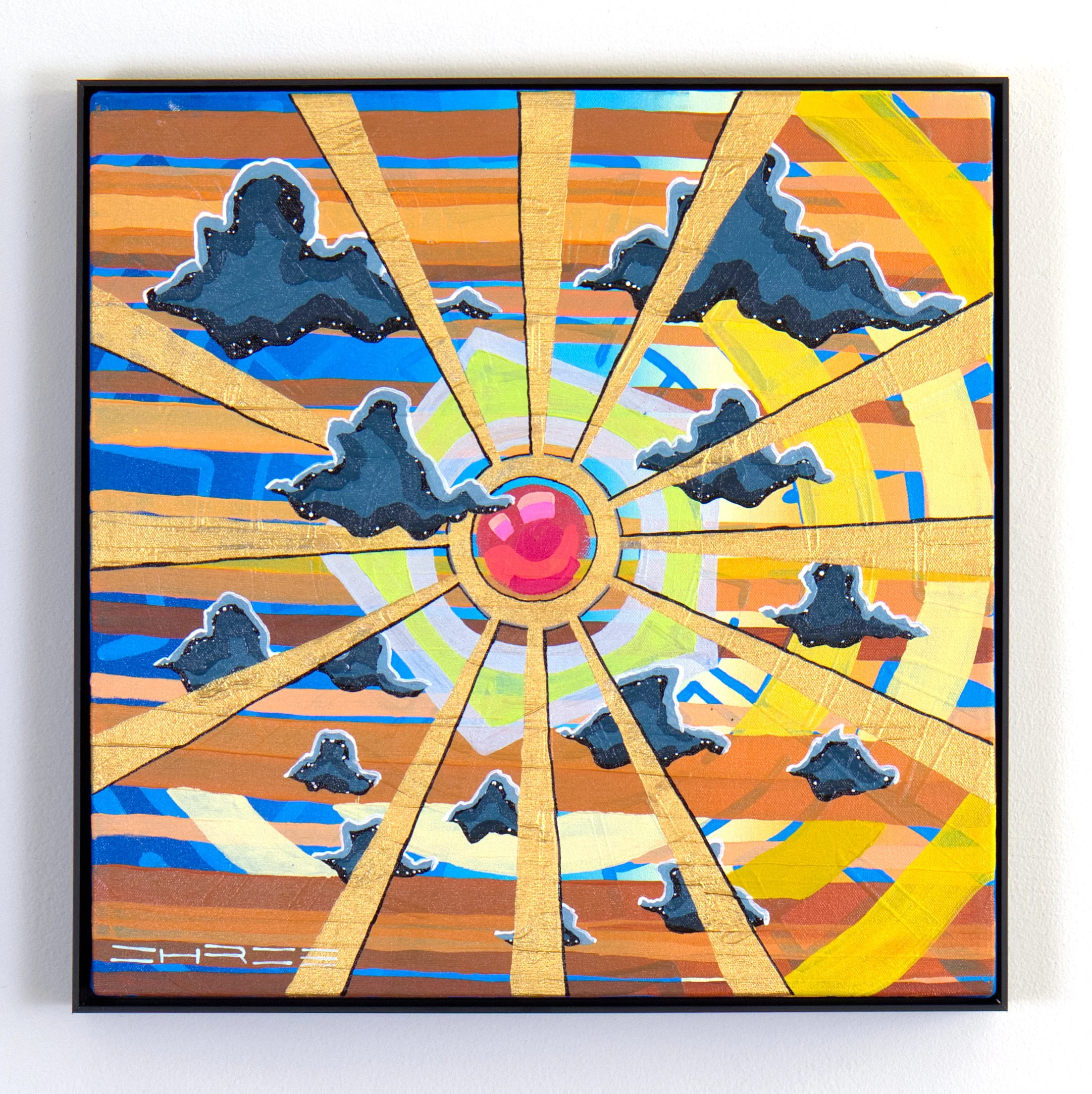 "Soul Orb #2," 2025. Acrylic on canvas. 16x16. Available for purchase.  