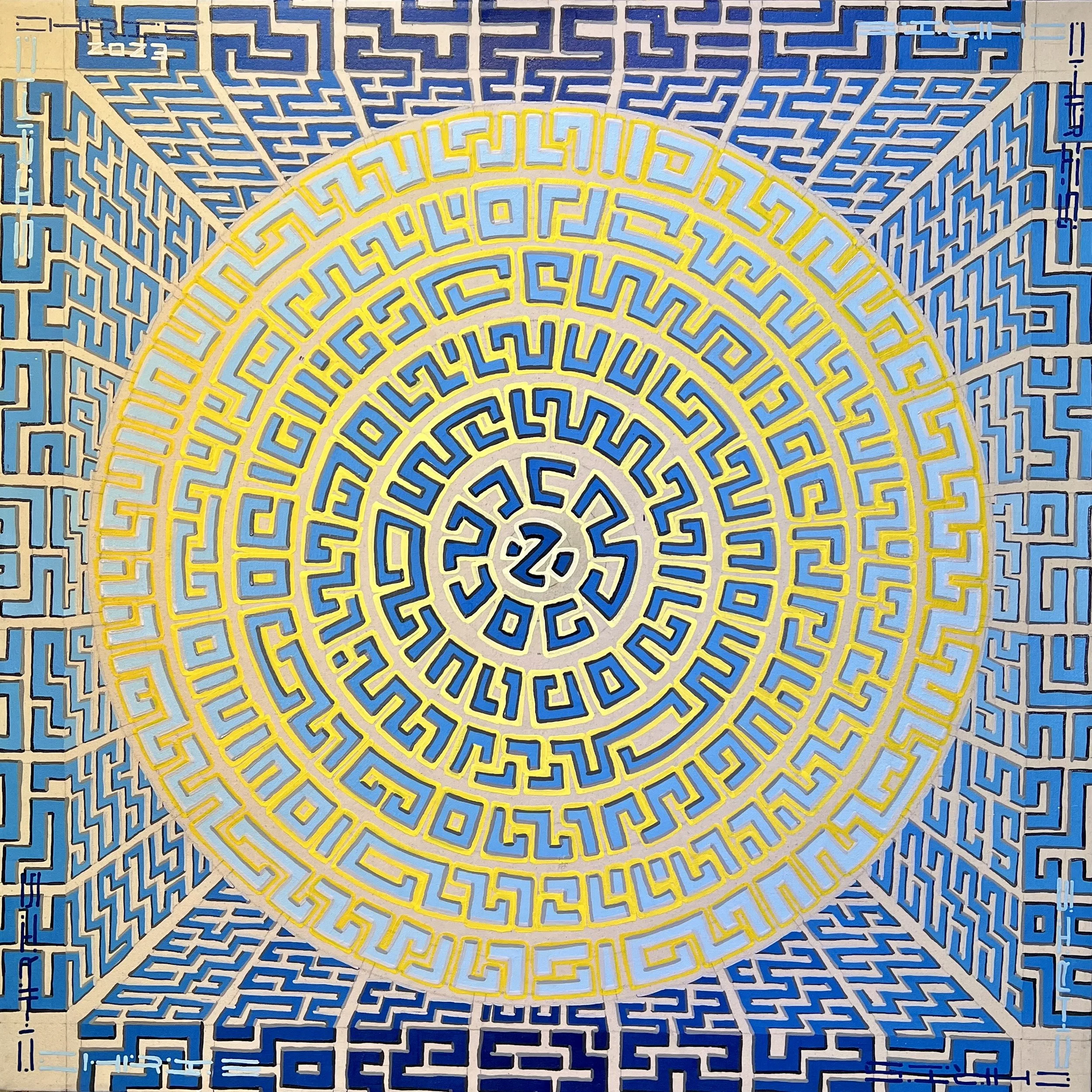 "Vows" 2023. Acrylic on canvas. 32x32. Private collection. 