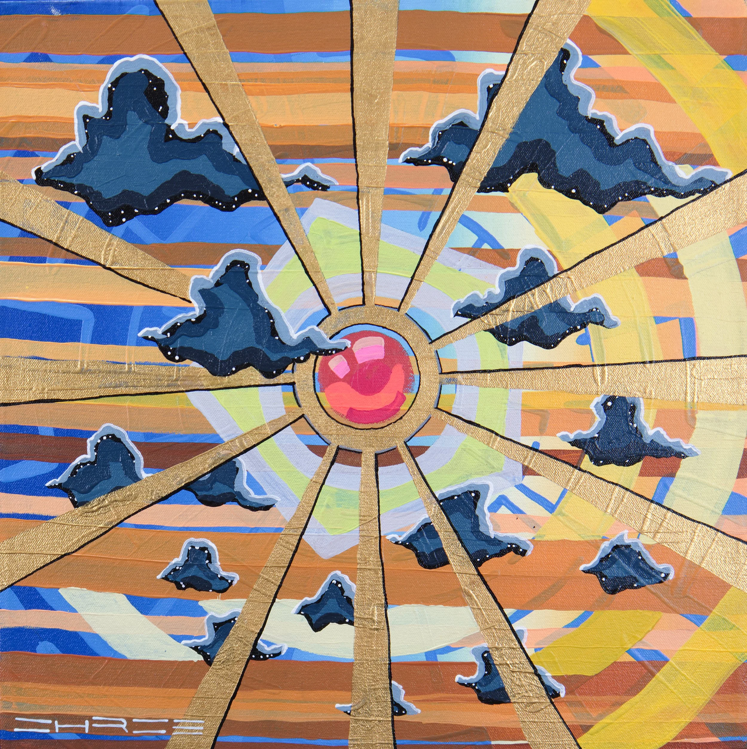 "Soul Orb #2," 2025. Acrylic on canvas. 16x16. Available for purchase.  