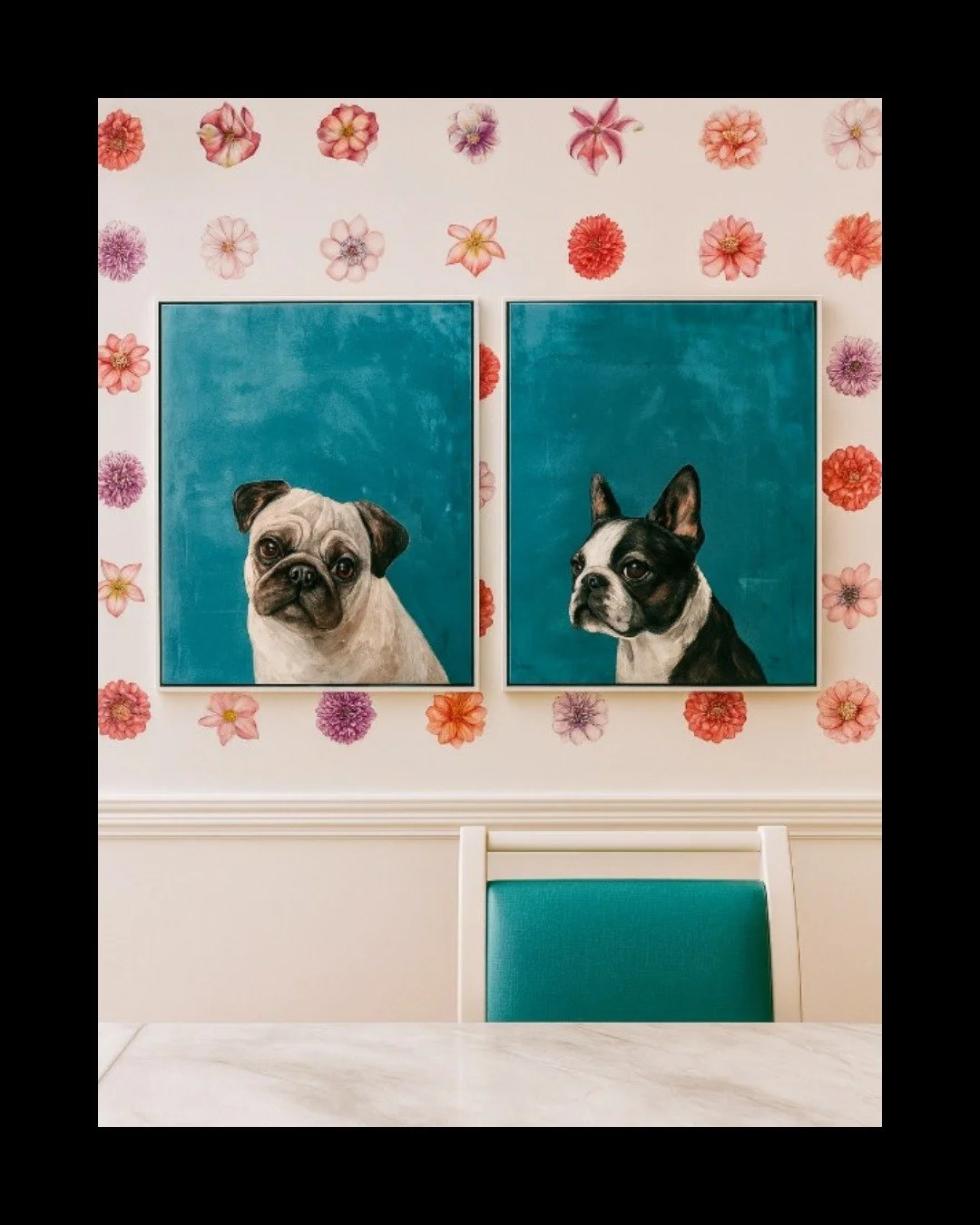 Senior living, but make it chic. Our design direction started here: bold, feminine, garden-party energy with just the right touch of magic.