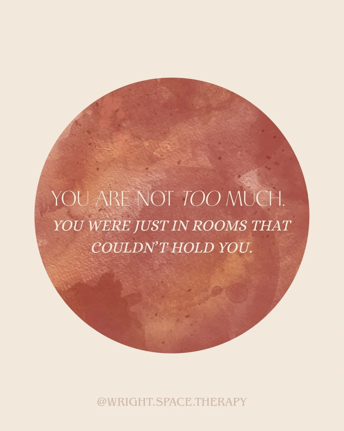 &ldquo;You are not too much. You were just in rooms that couldn&rsquo;t hold the fullness of who you are.&rdquo;

If you&rsquo;ve ever been told you&rsquo;re &ldquo;too sensitive,&rdquo; &ldquo;too intense,&rdquo; or &ldquo;too emotional,&rdquo; this