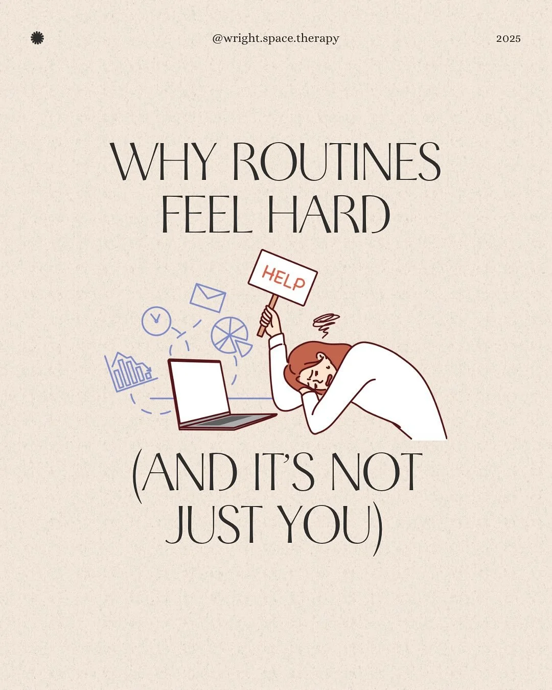 💭 Do you ever wonder why even the smallest tasks: showering, cooking, tidying, feel like climbing a mountain?

It&rsquo;s not laziness. It&rsquo;s not that you&rsquo;re &ldquo;failing at adulting.&rdquo;

It&rsquo;s executive dysfunction- your brain