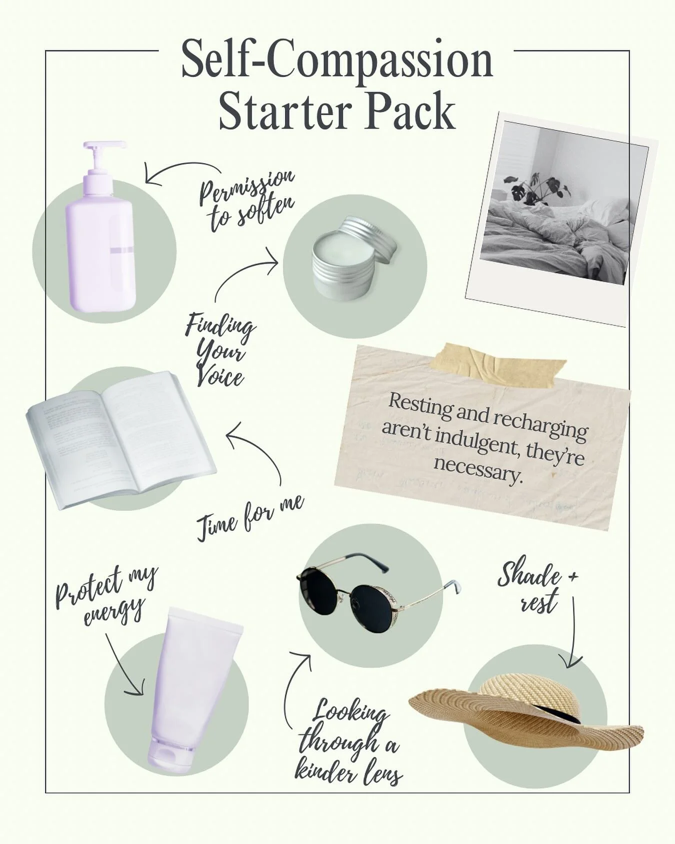 You&rsquo;ve been holding it all together, but at what cost?

This self-compassion starter pack isn&rsquo;t about products.
It&rsquo;s about the reminders we forget when we&rsquo;re running on empty:

🧴 soften what&rsquo;s been held too tight
💄 giv