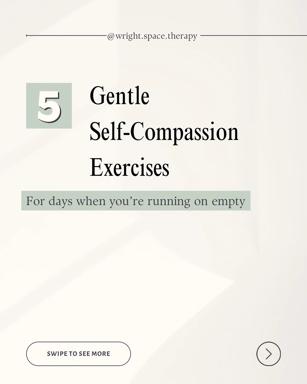 🌿 When you&rsquo;re running on empty, self-compassion isn&rsquo;t just nice to have, it&rsquo;s survival.

Here are small, gentle ways to turn inward:
✨ Notice the tone of your self-talk: would you speak that way to someone you love?
✨ Name the negl