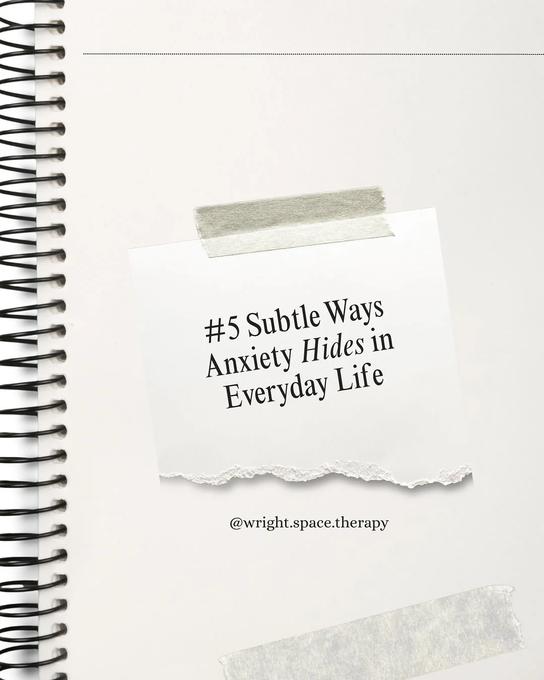 Think your little &ldquo;quirks&rdquo; are just you being you? Sometimes, they&rsquo;re actually anxiety in disguise.

✨ Anxiety doesn&rsquo;t always look like panic attacks.
✨ Often, it hides in everyday habits you&rsquo;ve normalised.

🚩 Over-plan