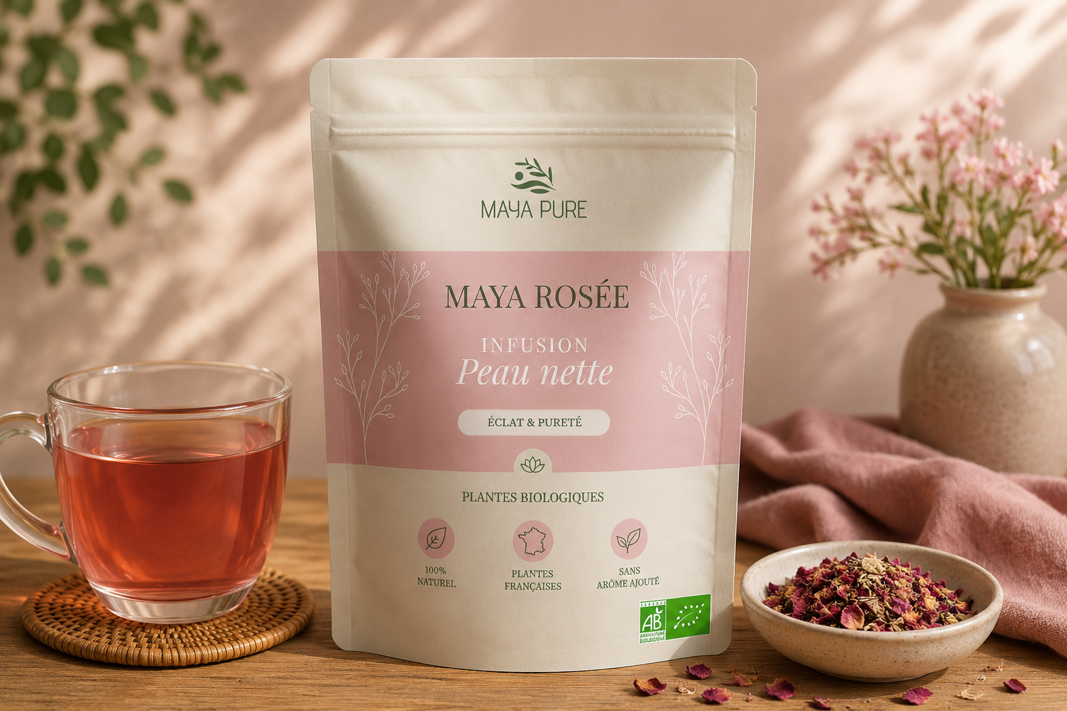 tisane naturelle peau nette
