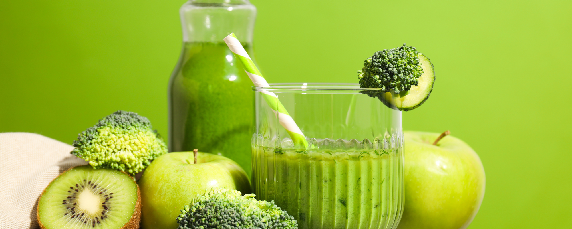 Jus vert détox printemps fruits légumes énergie digestion