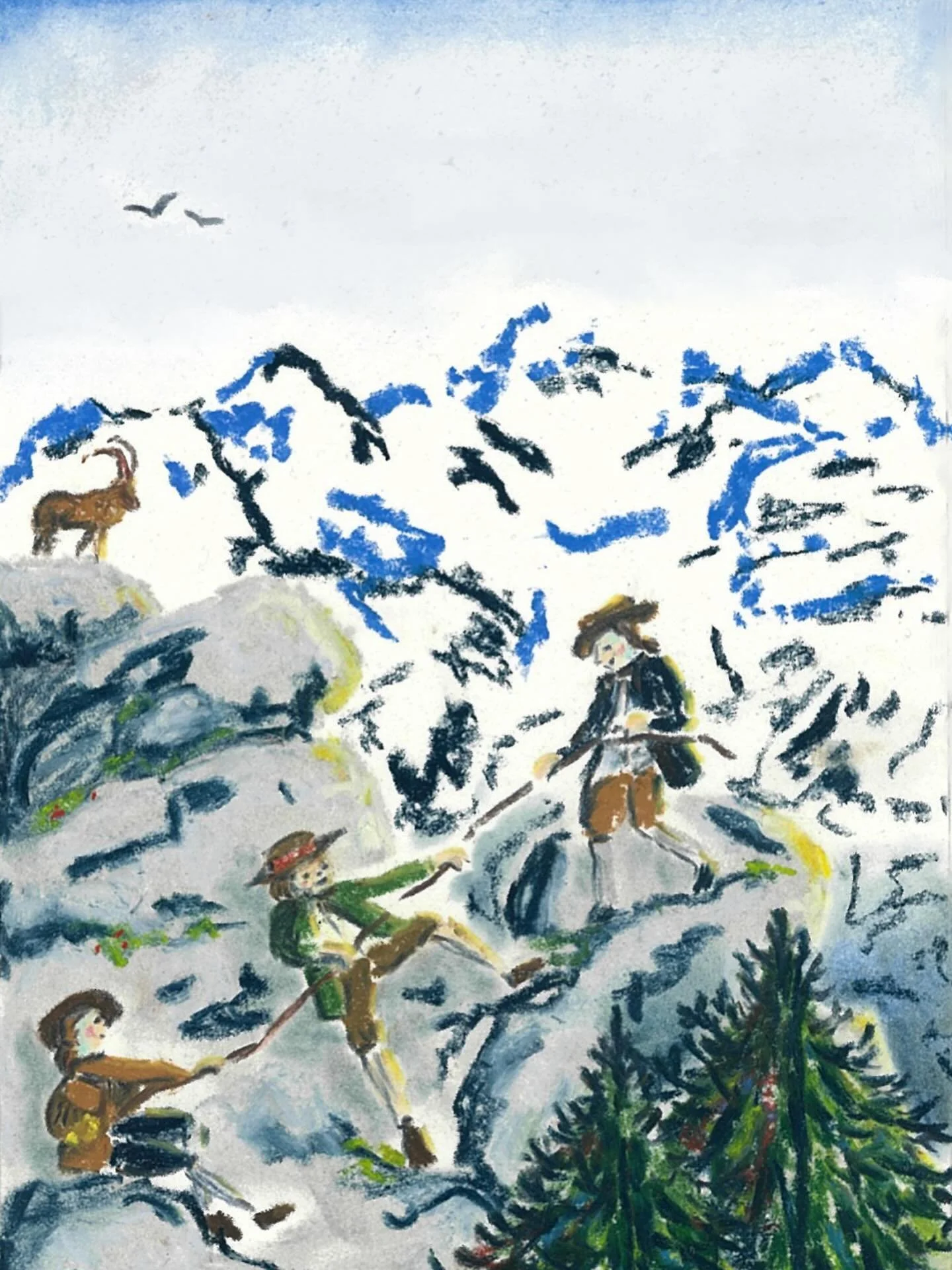 JACQUES BALMAT

Ce qui est genial en illustrant poru une rubrique historique comme le @lepanachemagazine c&rsquo;est qu&rsquo;on s&rsquo;instruit en m&ecirc;me temps ! Voici donc Jacques Balmat et sa cord&eacute;e, le premier alpiniste &agrave; avoir