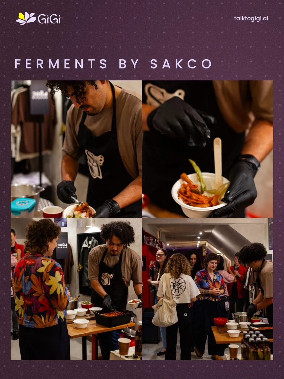 Ferments by SAKCo shared with guests at Tummy Talks by Gigi in Amsterdam