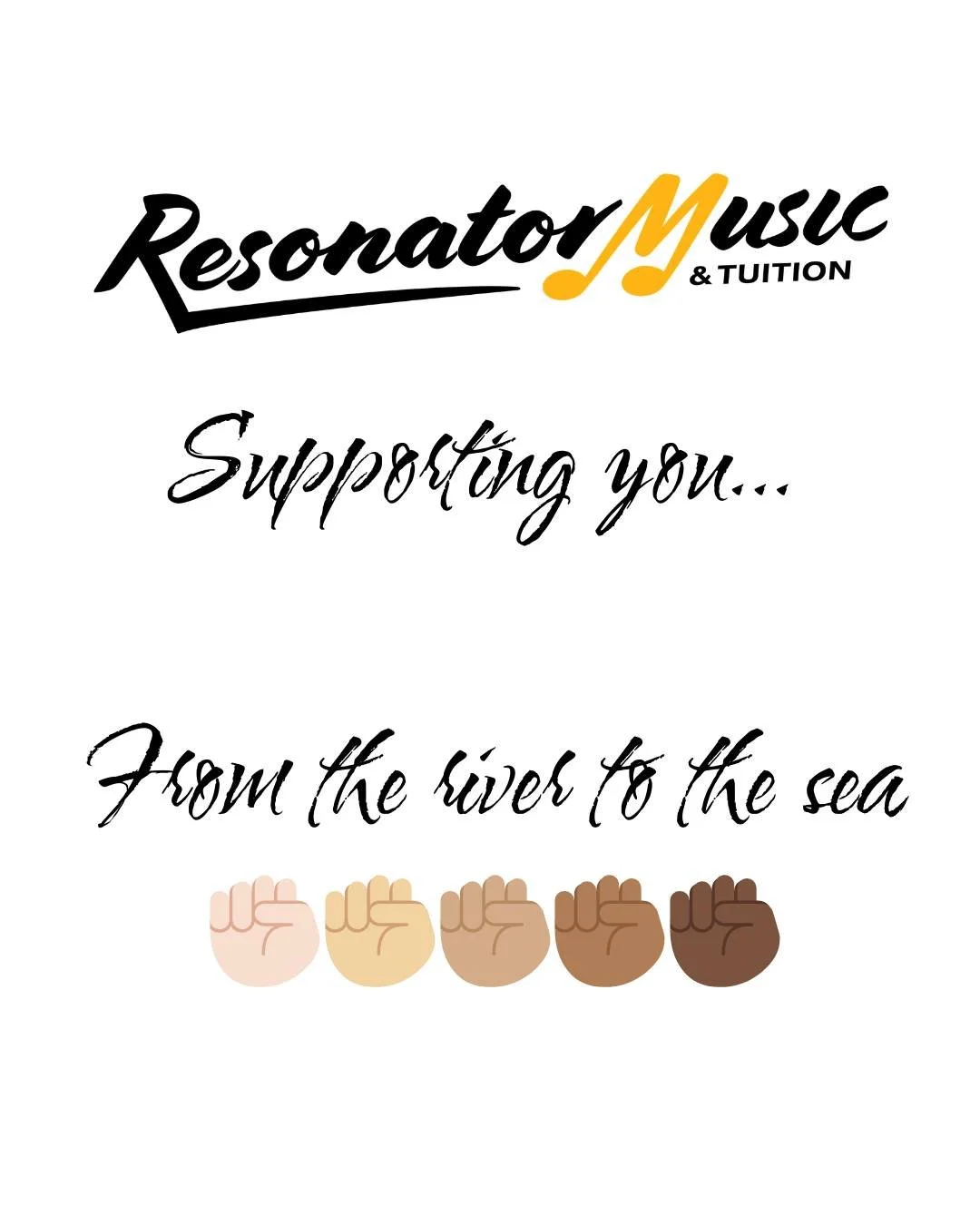 Supporting all our friends &amp; musicians across the world. 
#FromTheRiverToTheSea