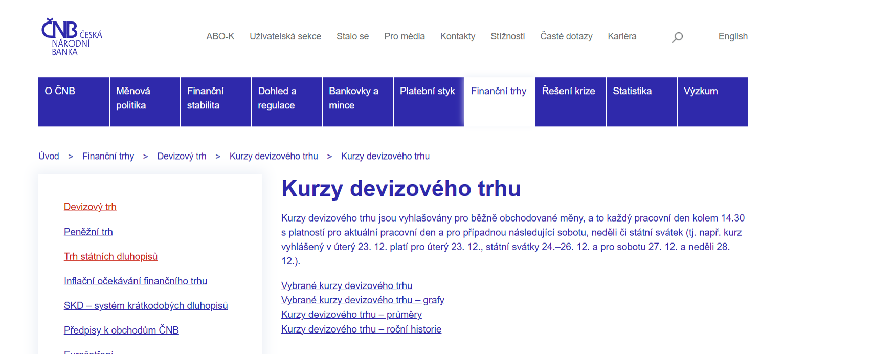 Automatické stahování kurzů ČNB do Excelu pomocí VBA