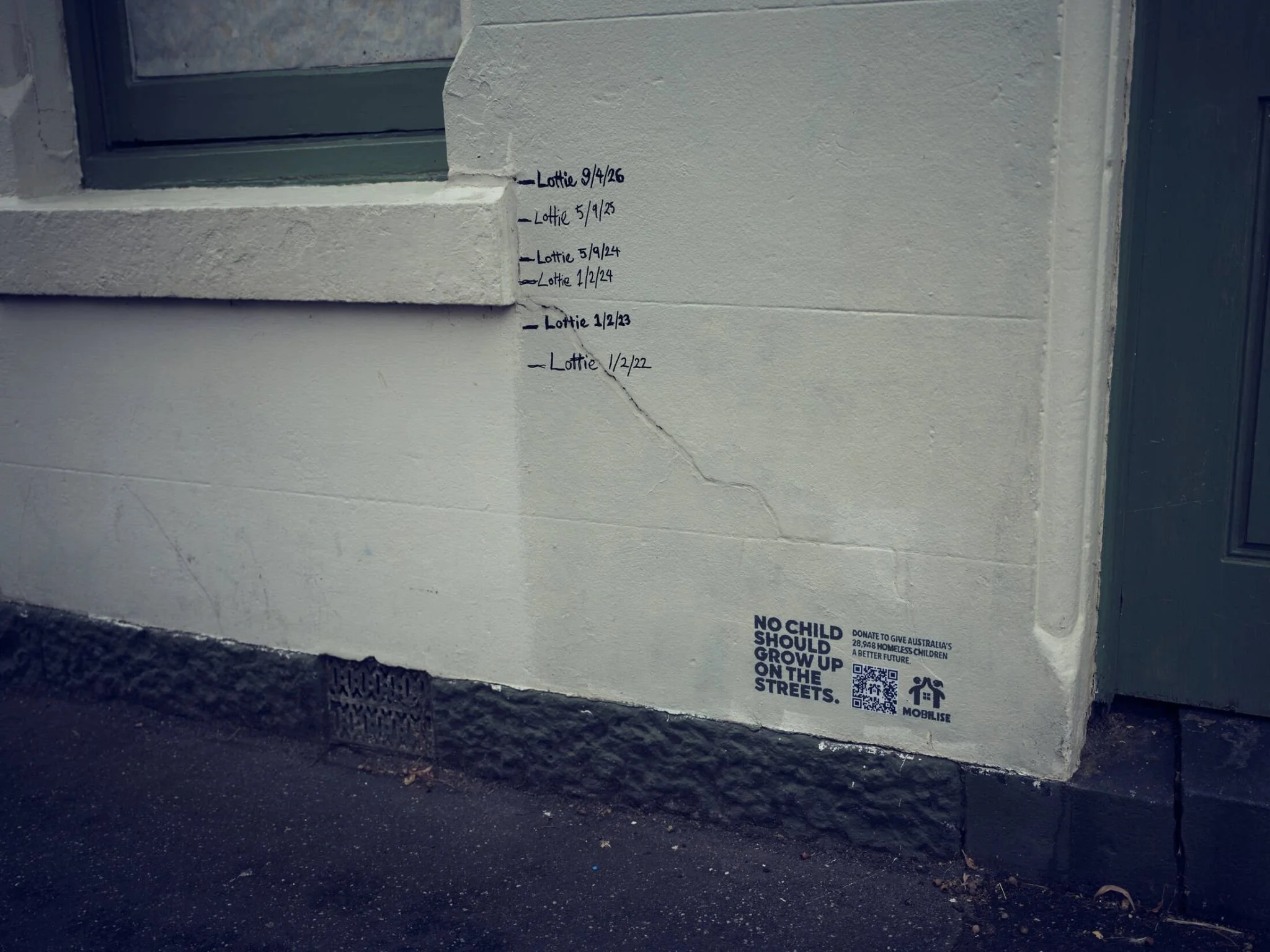 Charity Uses Child Height Markings To Spotlight Youth Homelessness