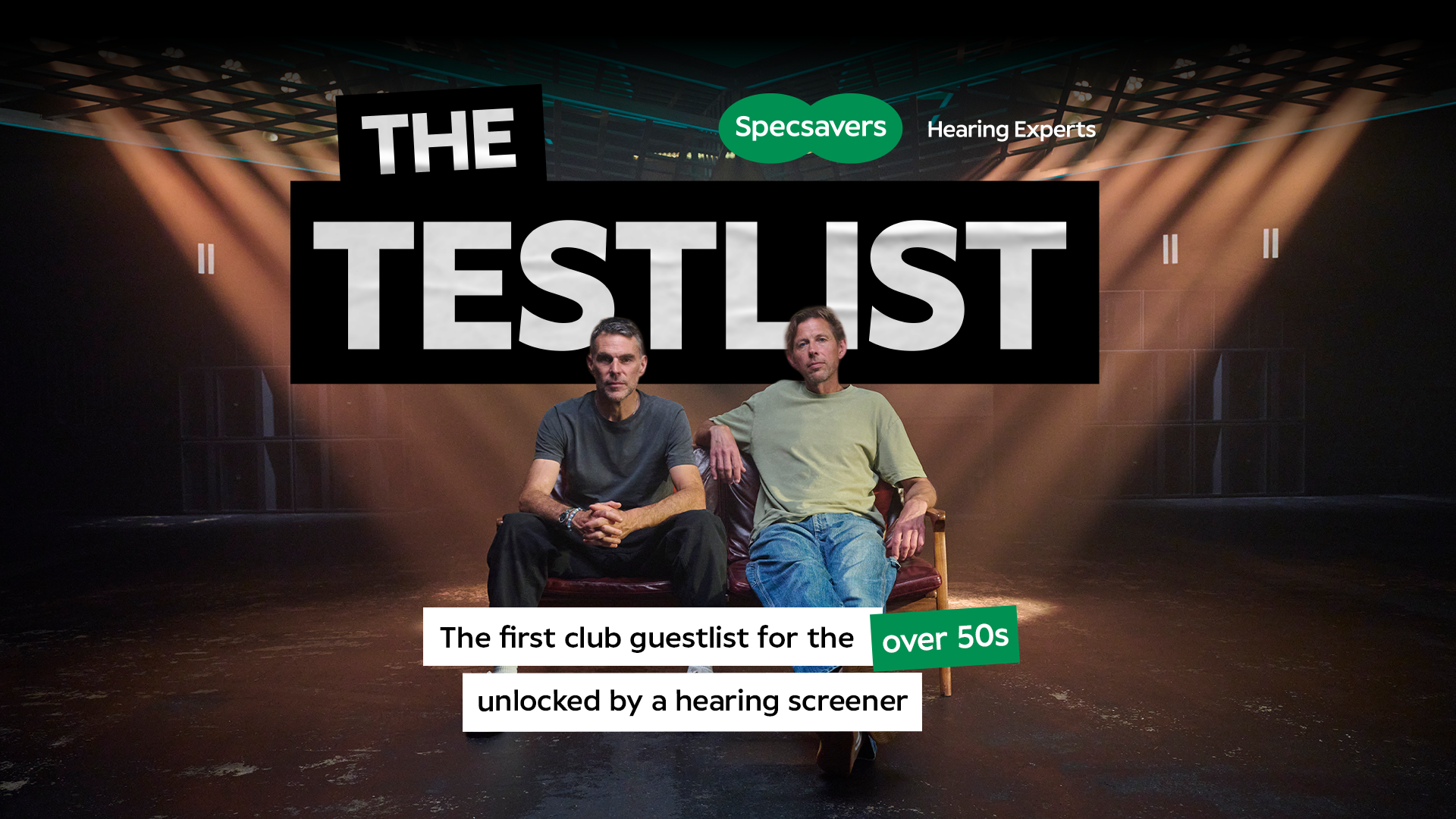Specsavers Recruits Groove Armada to get Gen X to Check Hearing