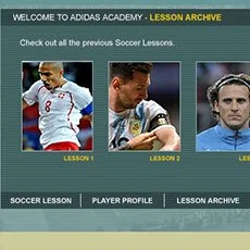 Adidas microsite - FIFA - Key players