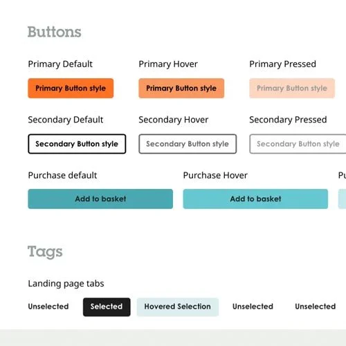 Elements of a design system