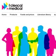 Website landing page - Clerical Medical