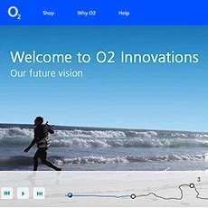 O2 Innovations microsite - products & services