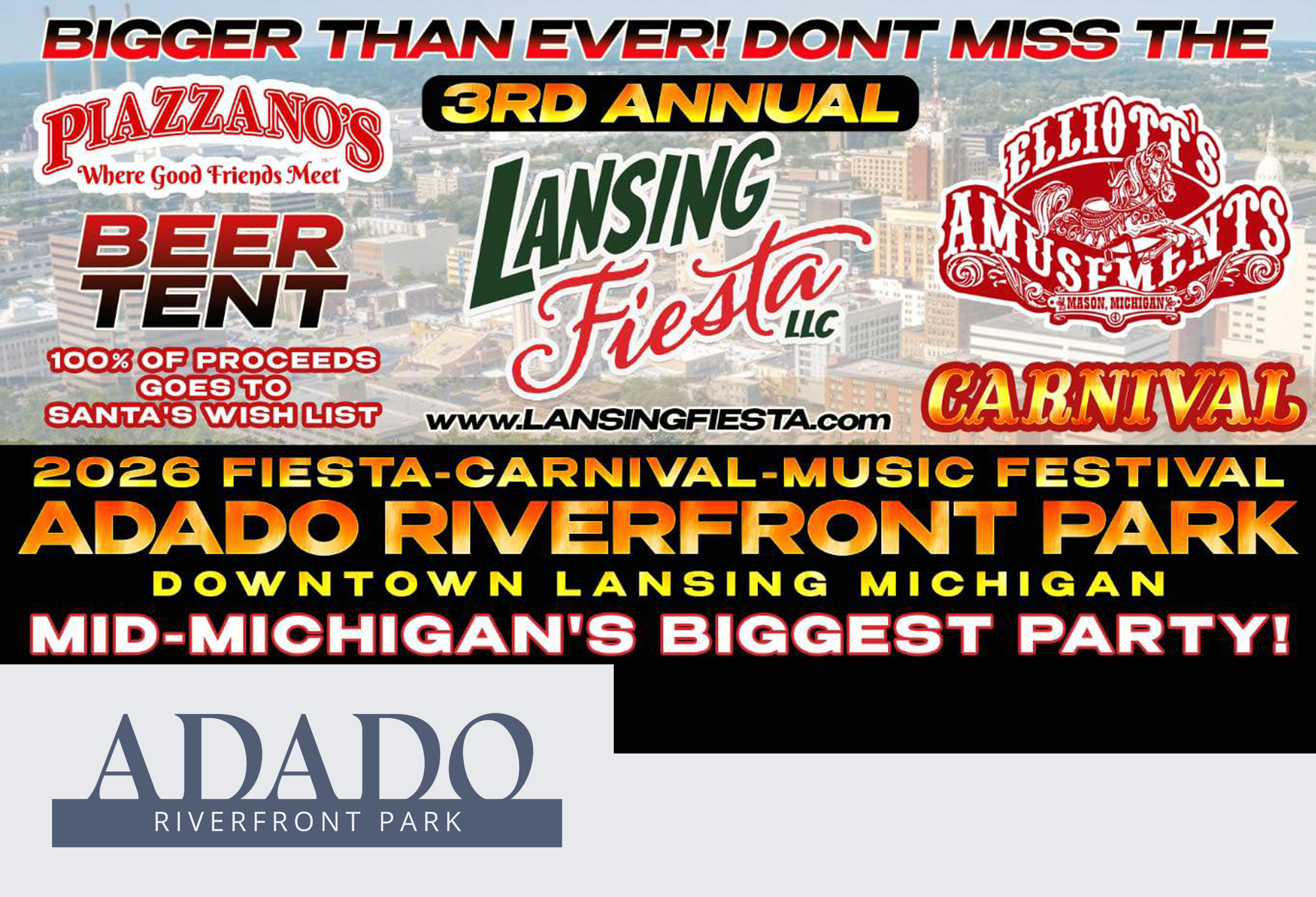Lansing Fiesta & Carnival 2026 - Adado Riverfront Park