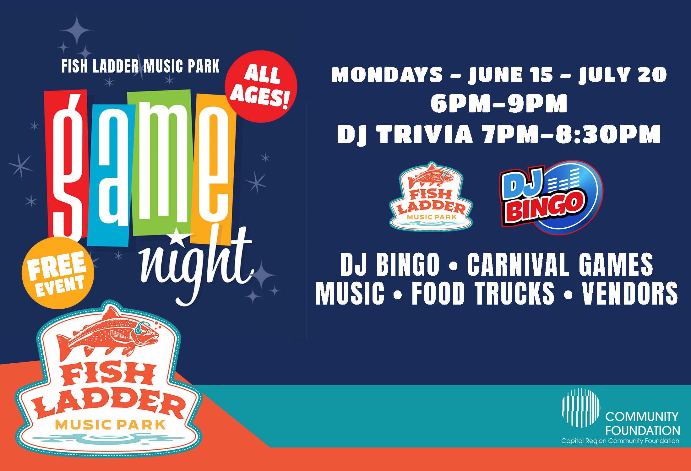 Game Night - Fish Ladder Music Park 