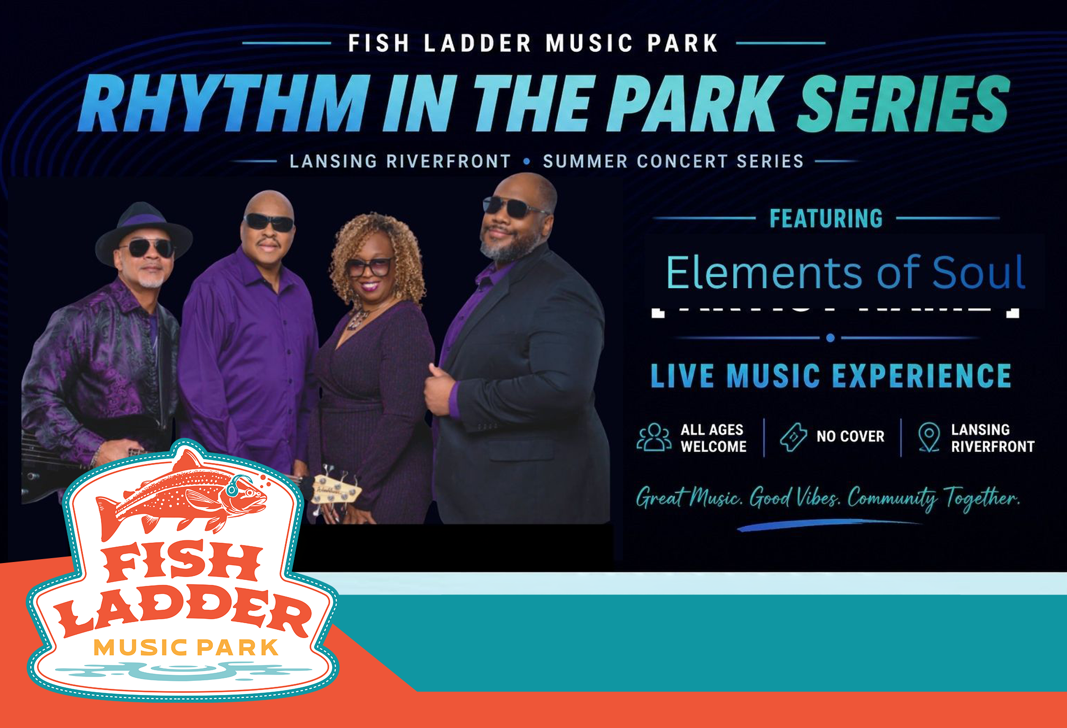 Rhythm in the Park Series - Fish Ladder Music Park - Elements of Soul