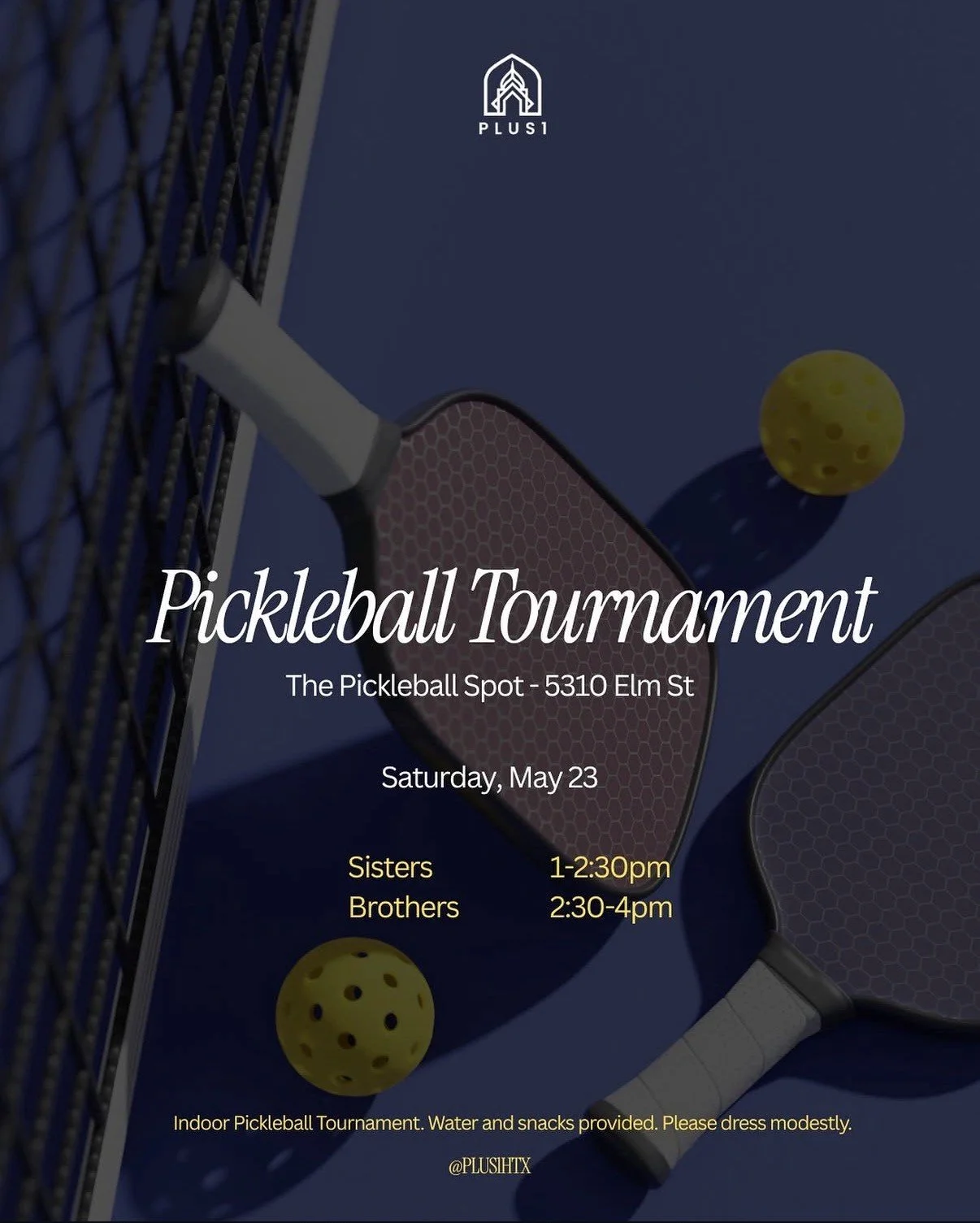 Plus 1 Pickleball Tournament