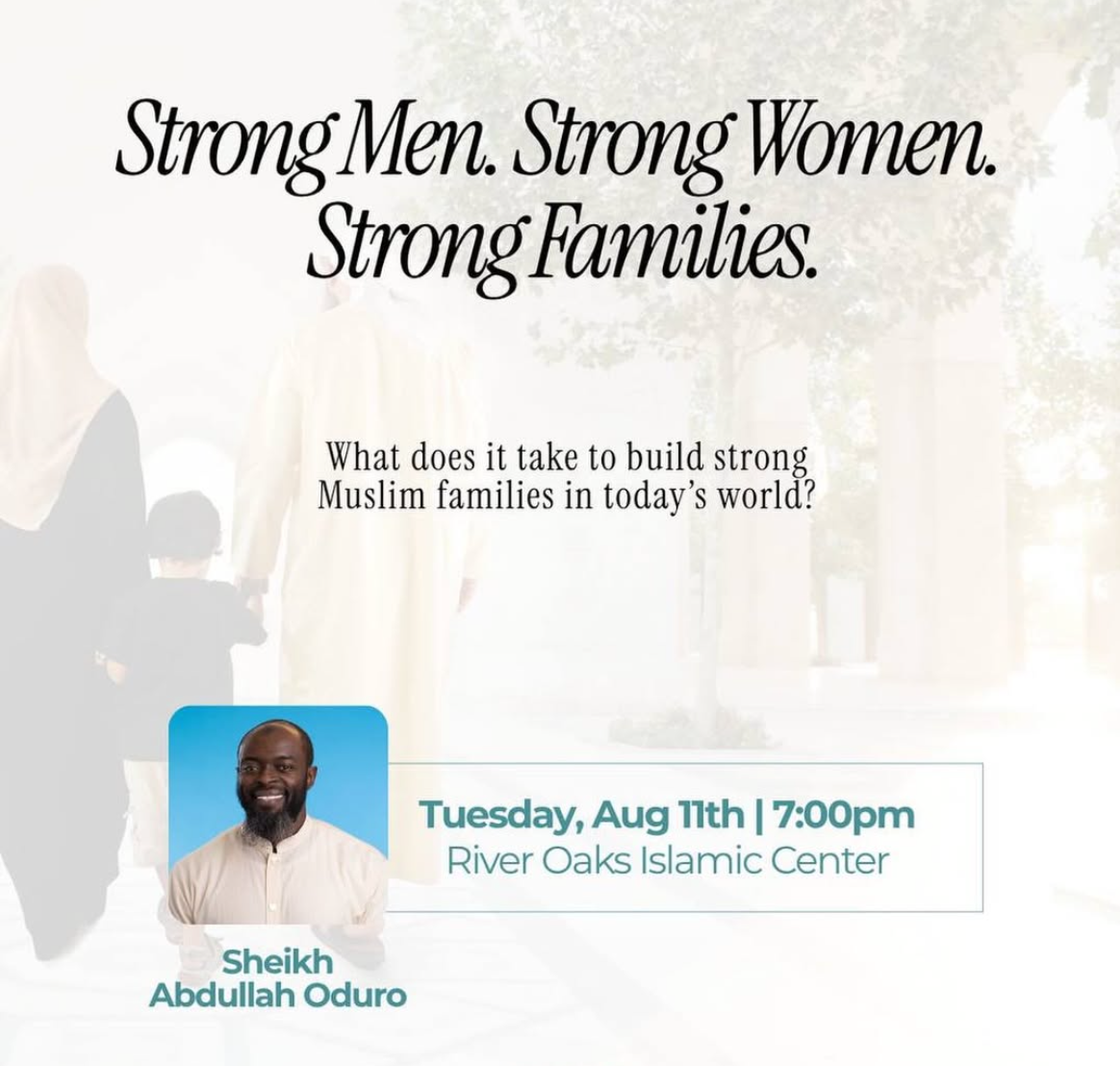 Strong Men. Strong Women. Strong Families.