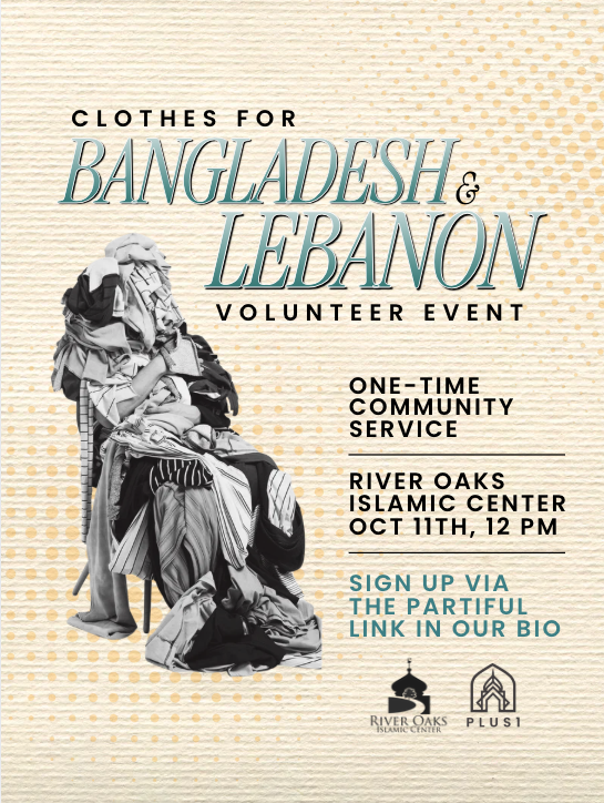 Clothes for Bangladesh and Lebanon Volunteer Event
