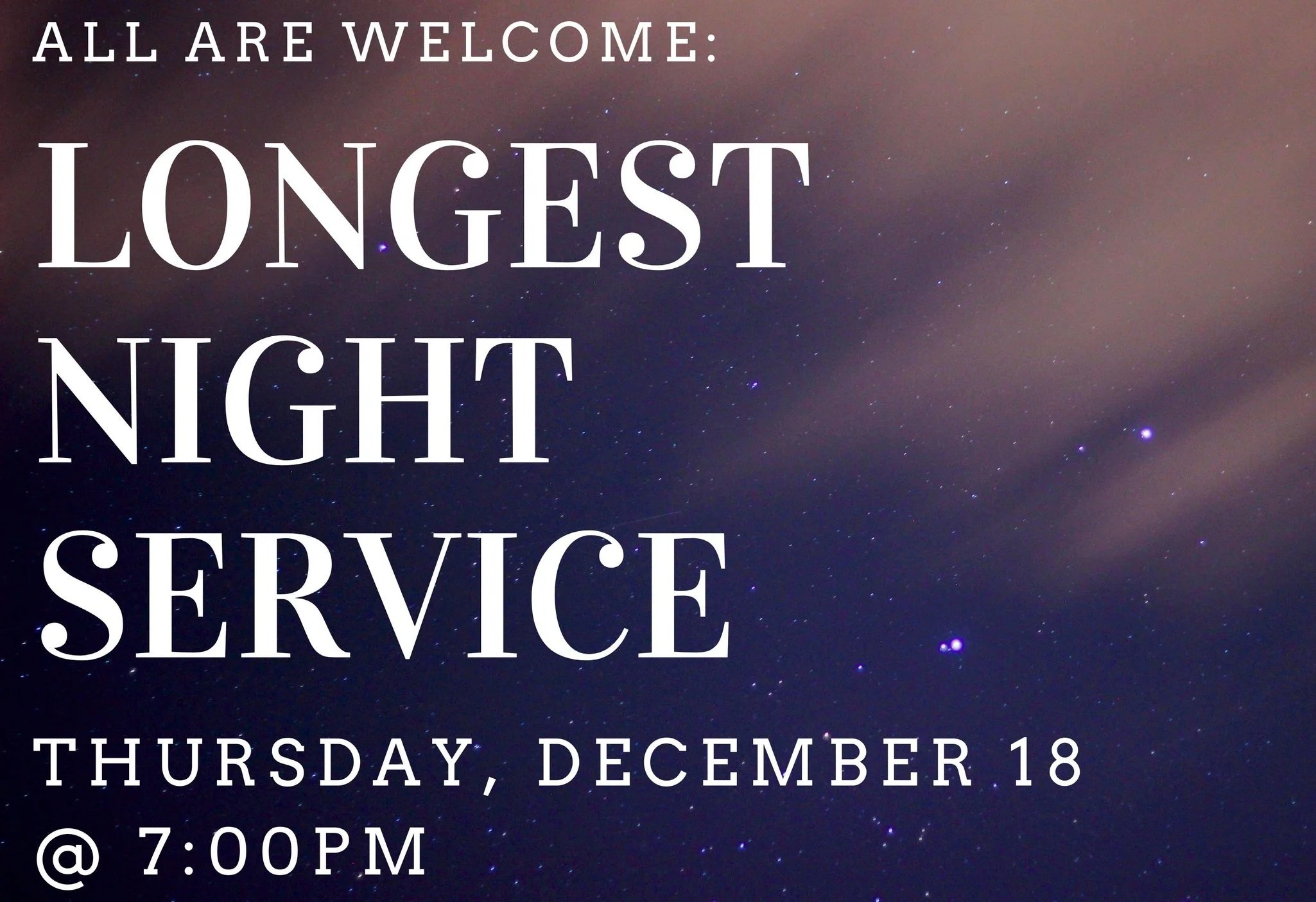 Longest Night Service