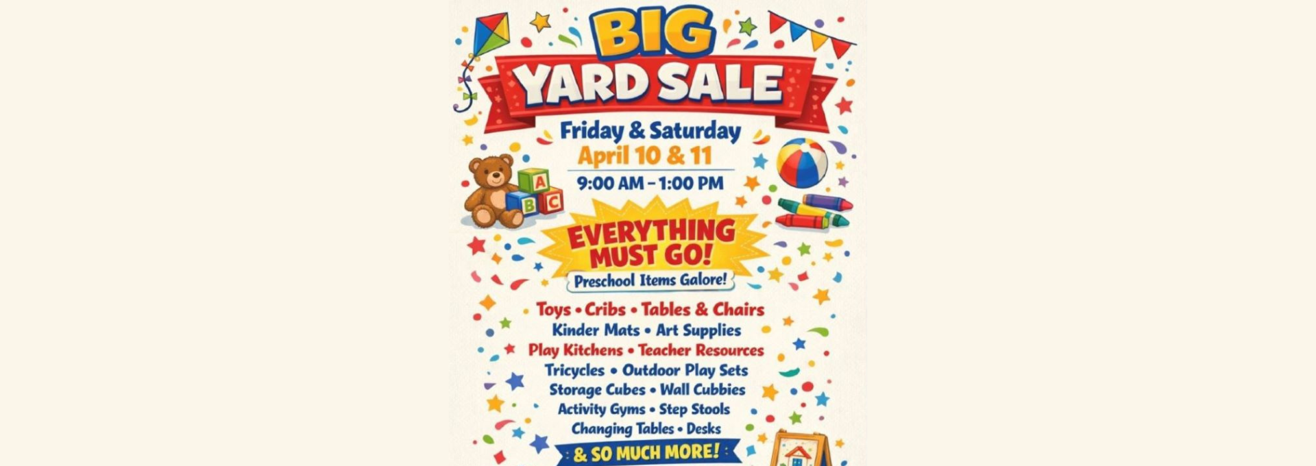 St. Mark's Ark Yard Sale