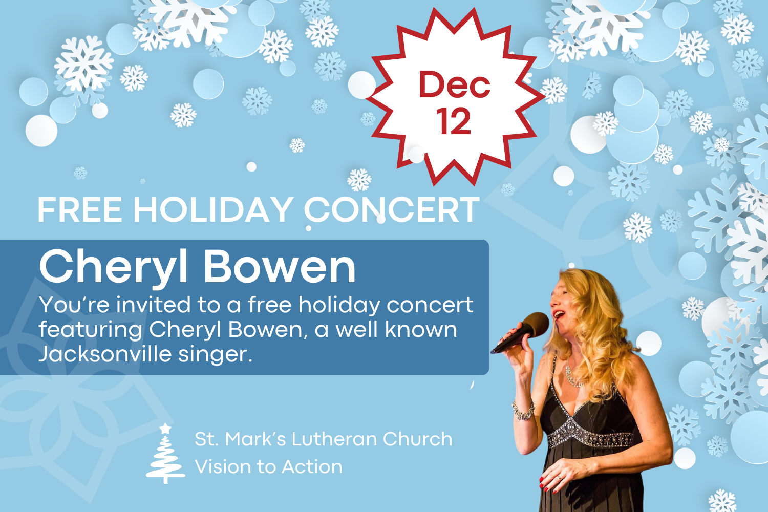 Holiday Concert with Cheryl Bowen