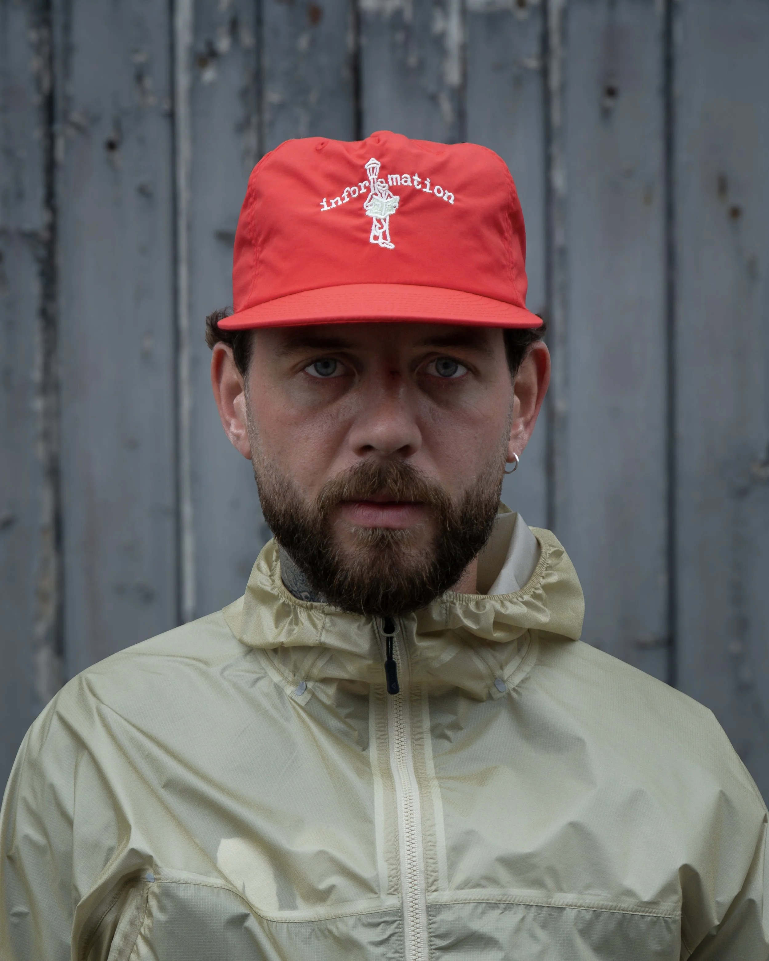The Observer Cap - Fire Red & Sage