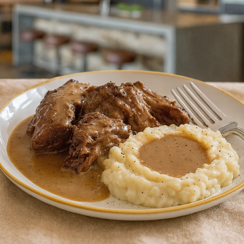 Slow Cooked Southern Chuck Roast with Gravy