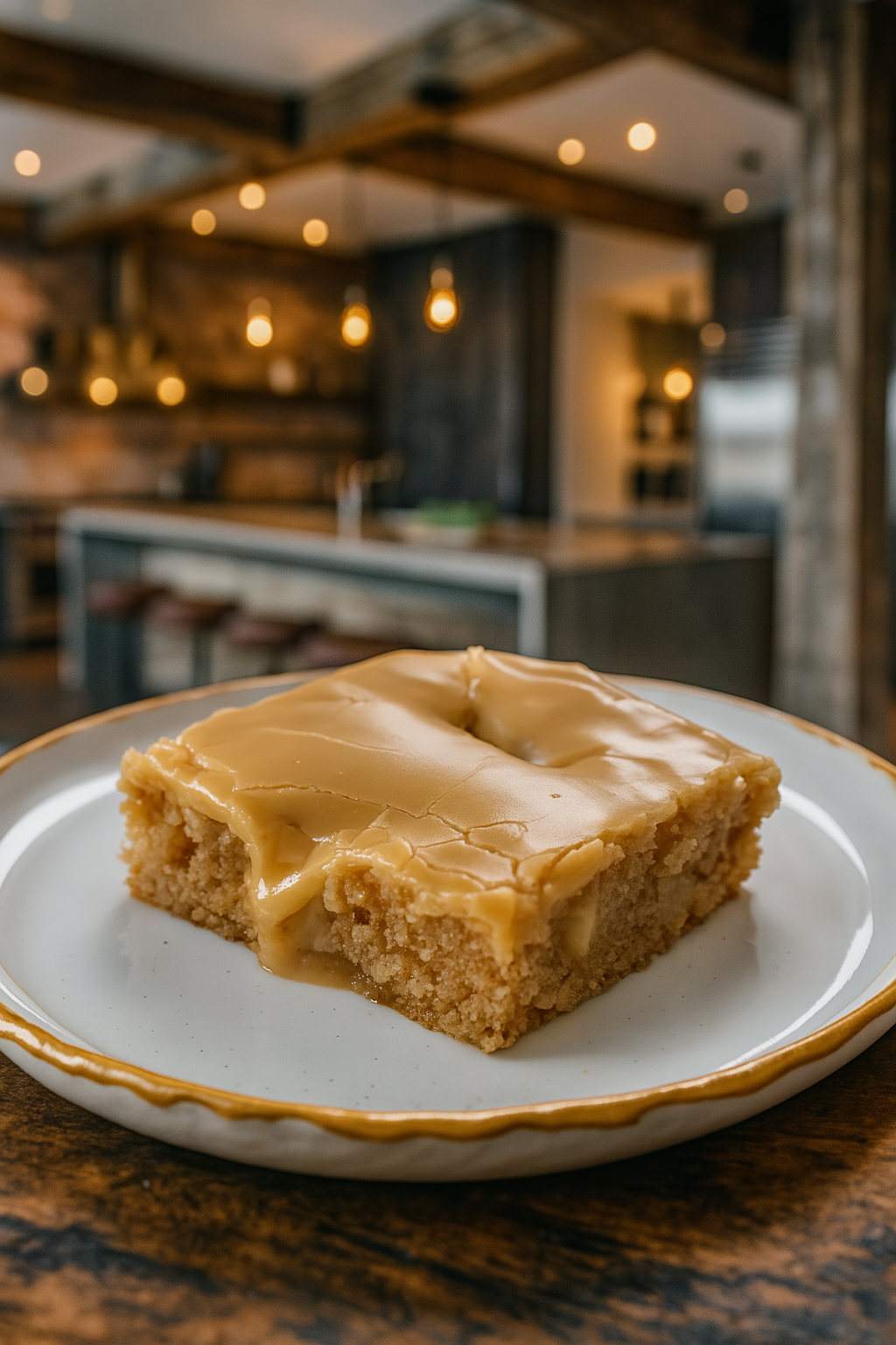 Butterscotch Apple Sheet Cake