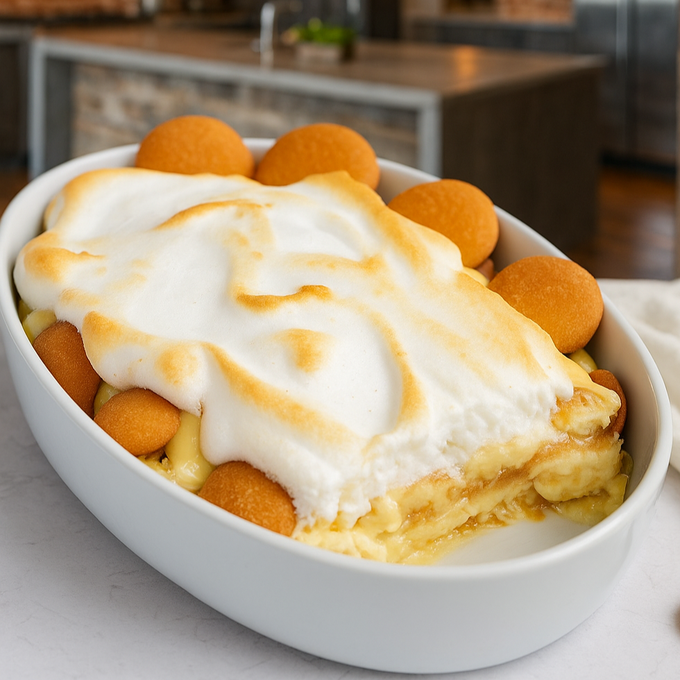 Baked Southern Banana Pudding