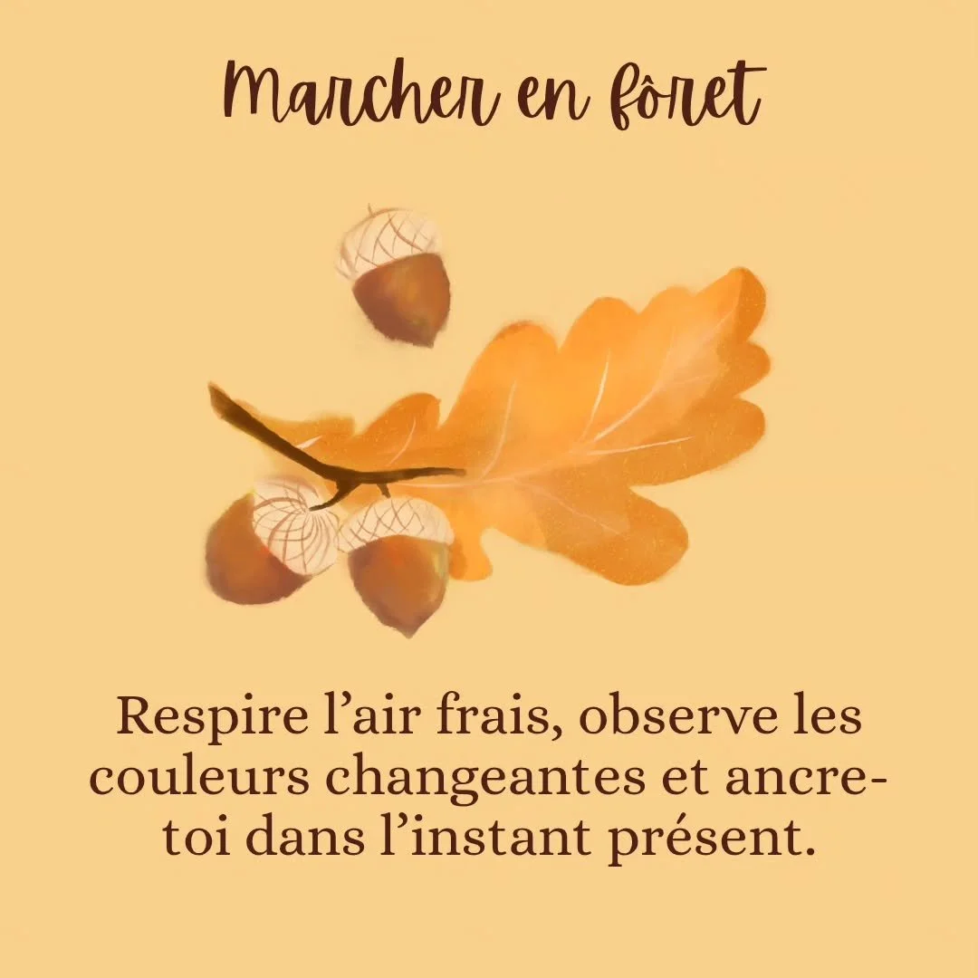 Hello 🌿✨
On continue les balades nature du mercredi après-midi !
Au programme : 💥
-Une balade immersive pour ralentir et respirer en forêt 🌳
-Se relâcher du stress de la rentrée et de la reprise du travail 💥
-Compre