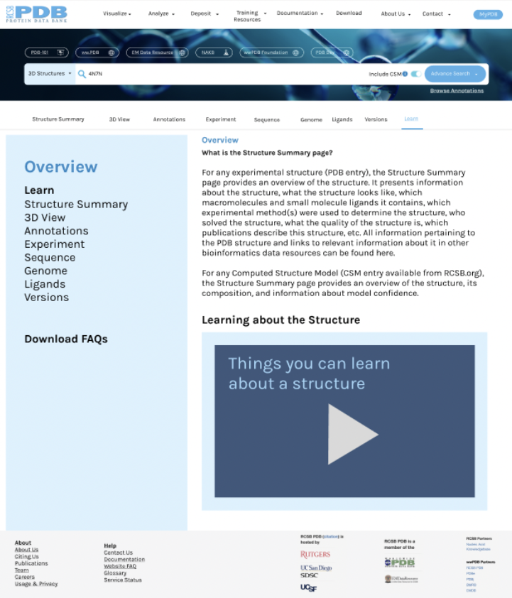 Figma mockup of a new Learn tab, containing resources and training material users often needed