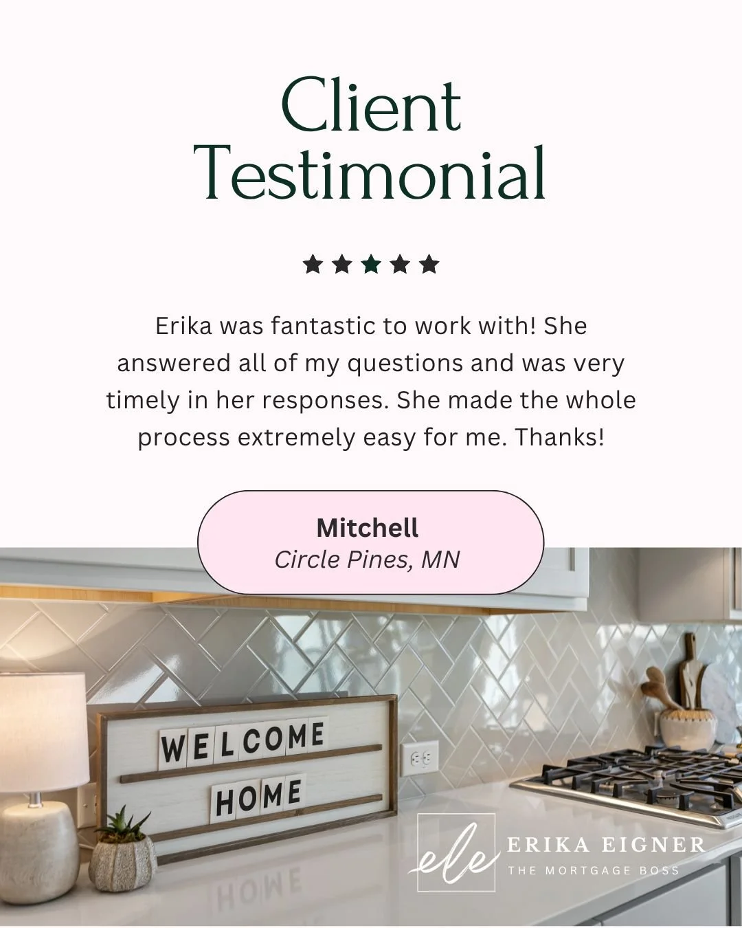 Client feedback like this means so much to me!

Whether you&rsquo;re buying your first home or refinancing, I&rsquo;m here to make it simple, smooth, and stress-free &mdash; just like it should be. Let&rsquo;s chat if you&rsquo;re ready to get starte